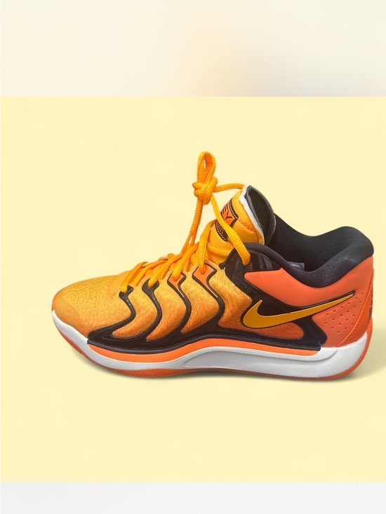 Nike Other - Nike Orange and Black Basketball Shoe with Yellow Swoosh. unisex shoes